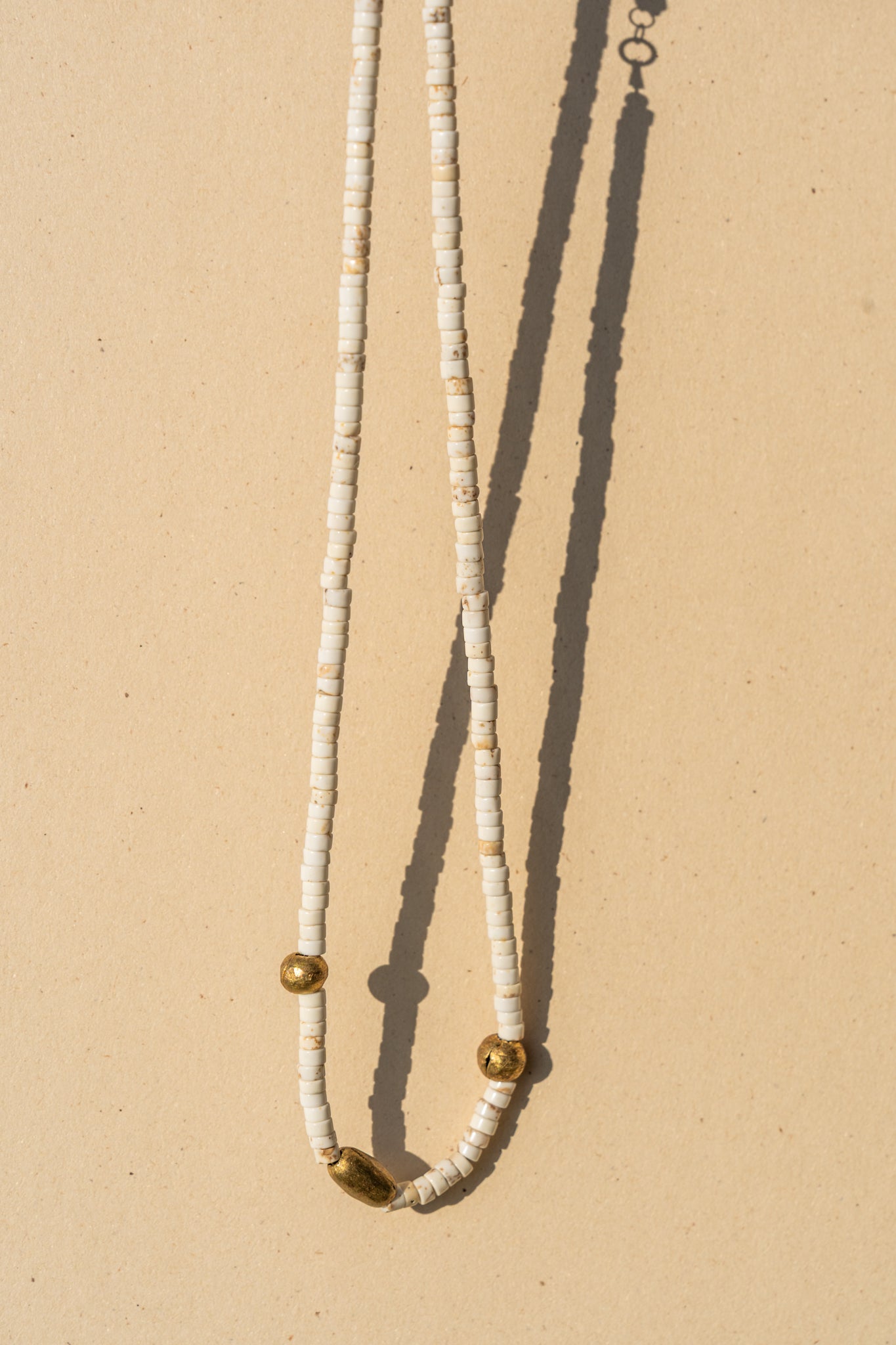Howlite Wheels with Nigerian Beads