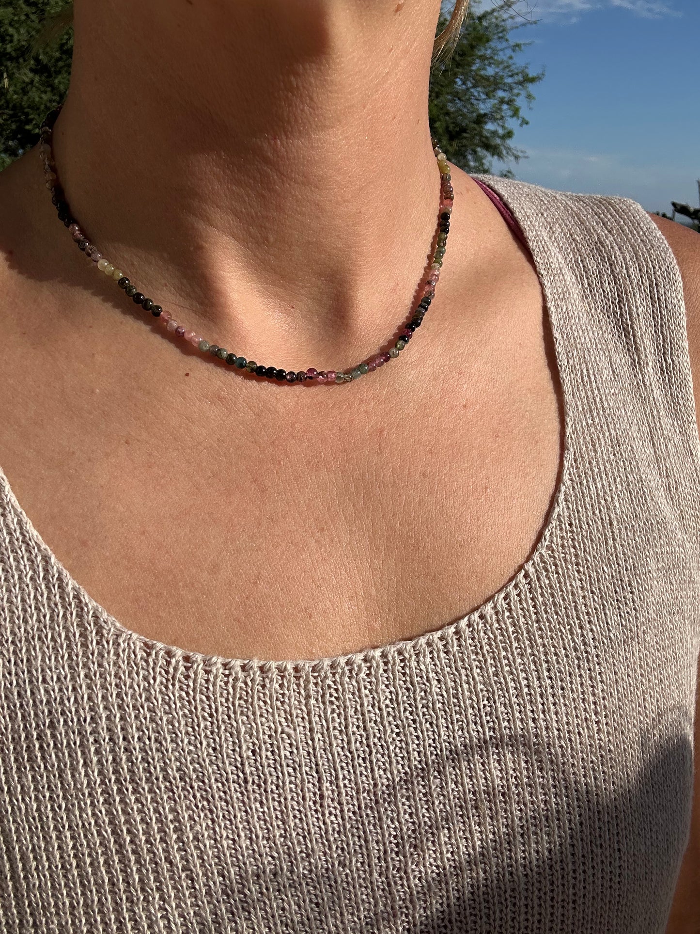 Round Colorful Tourmaline