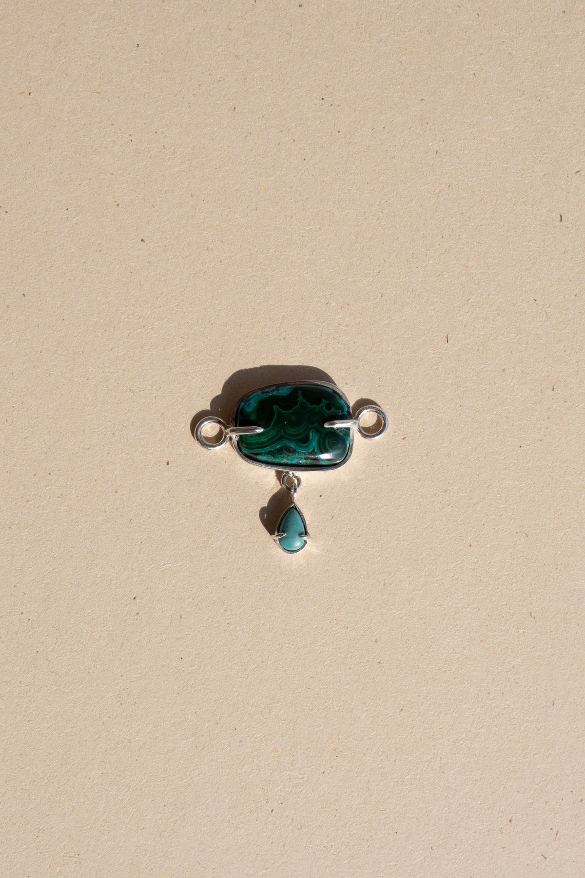 Malachite with Turquoise Chocker Pendant