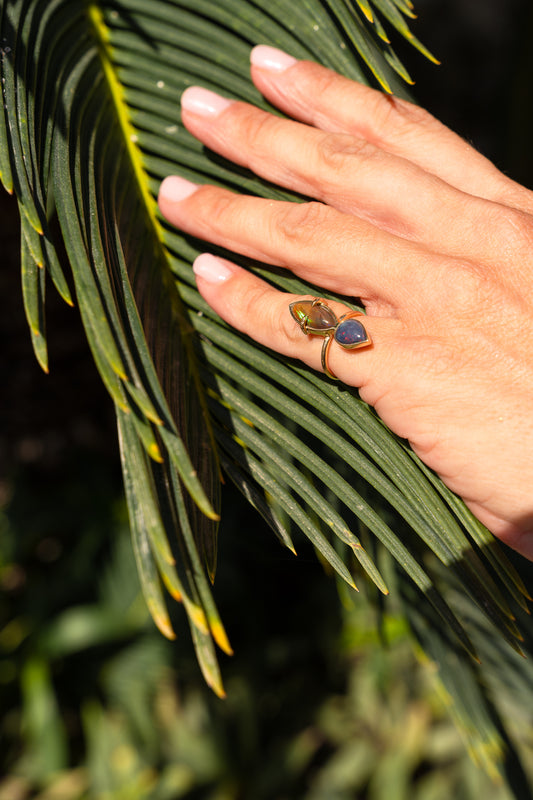 Dark and Yellow Opal Drops