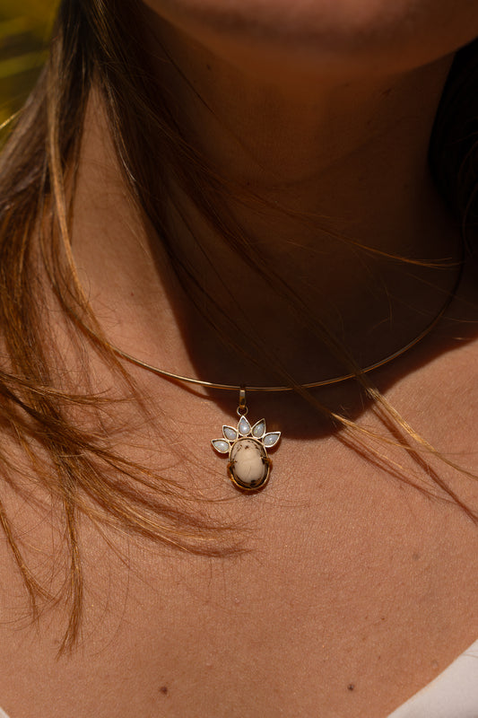 Egyptian Scarab and Opals