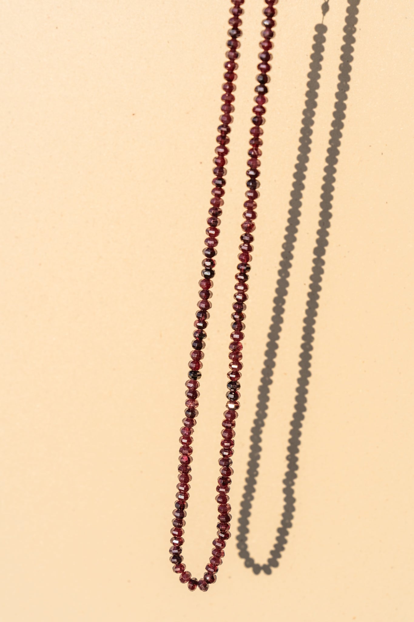 Dark Purple Faceted Garnet