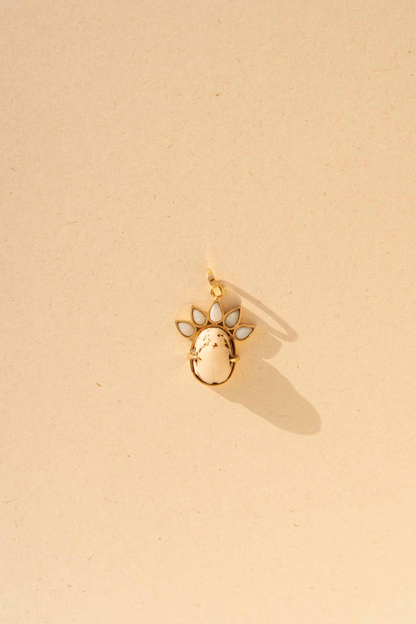 Egyptian Scarab and Opals