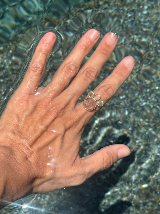 Lodolite and Rose Quartz