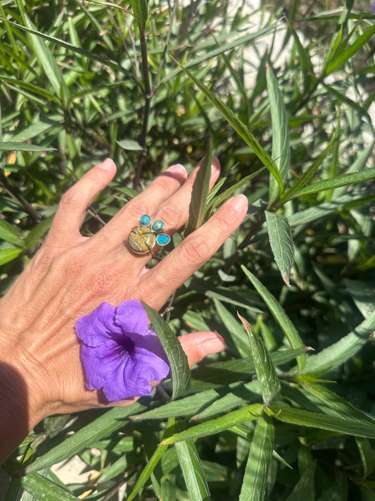 Bumblebee Jasper and Turquoise