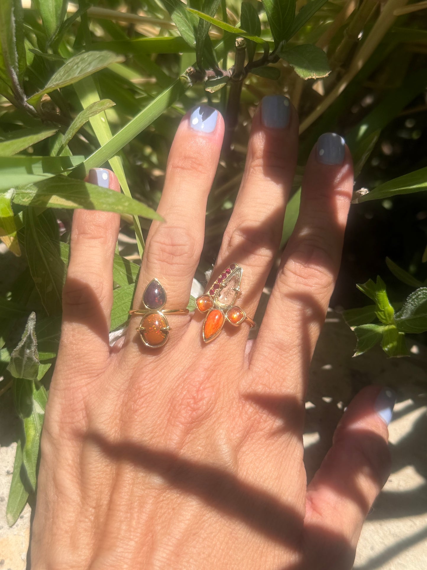 Touch of Rubies, Quartz, Sunstone and Coral