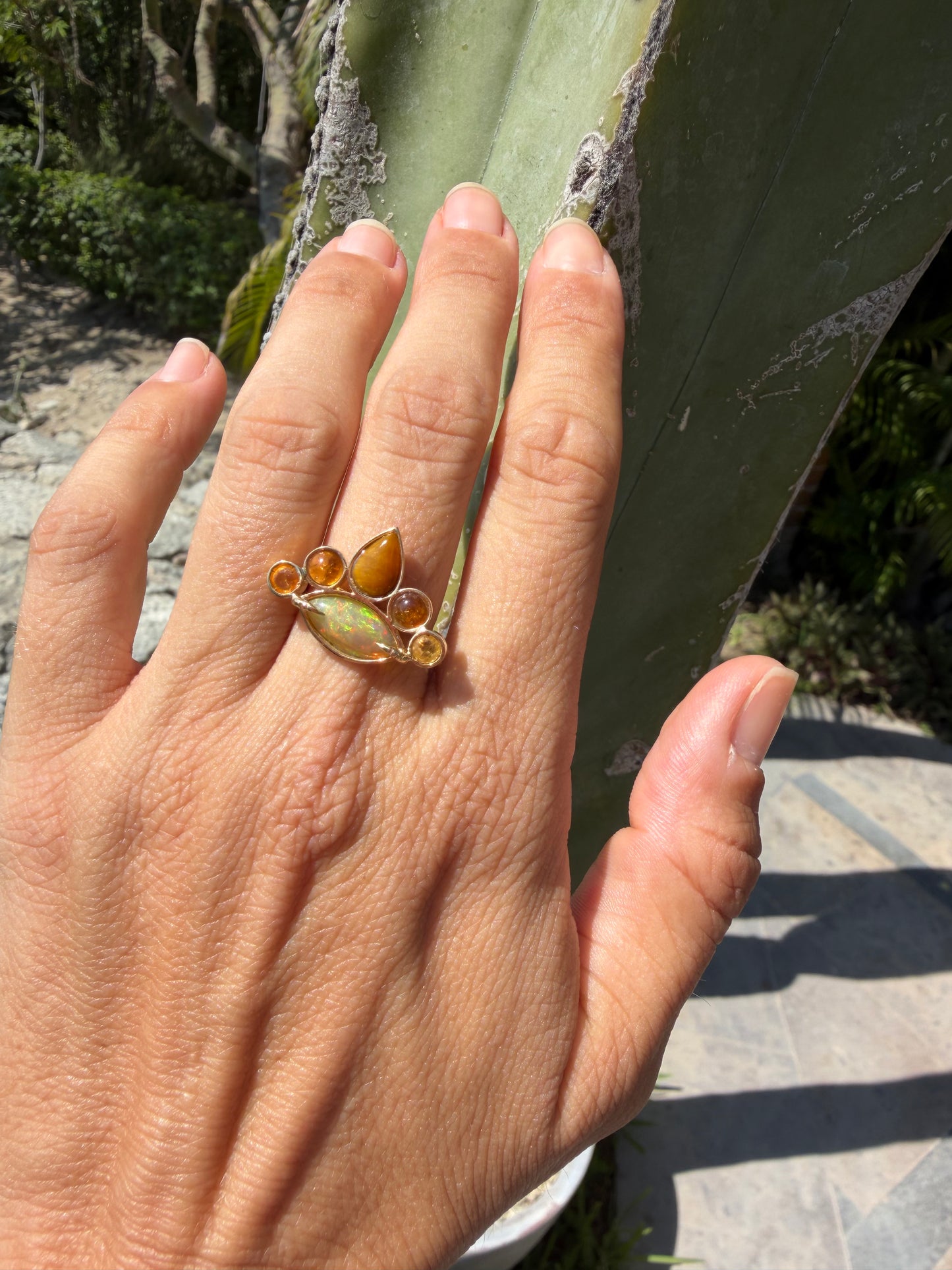 Opal, Sapphire, Garnet and Tiger Eye