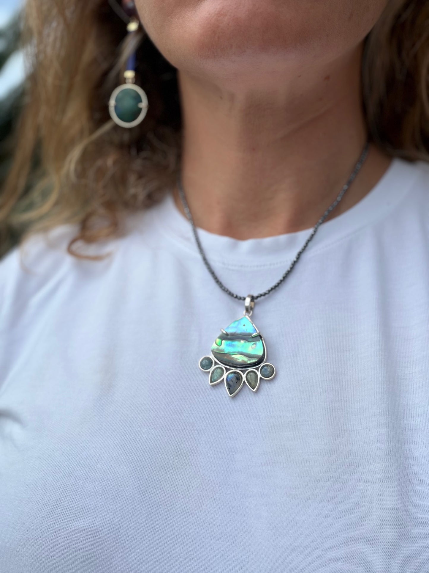 Abalone With Labradorites