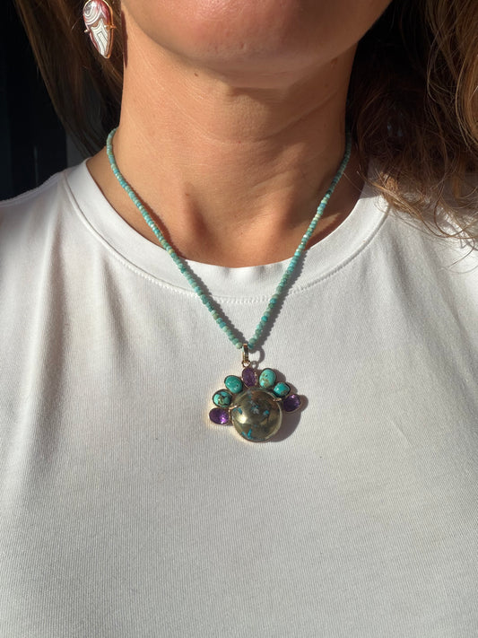 Faceted Turquoise Disks