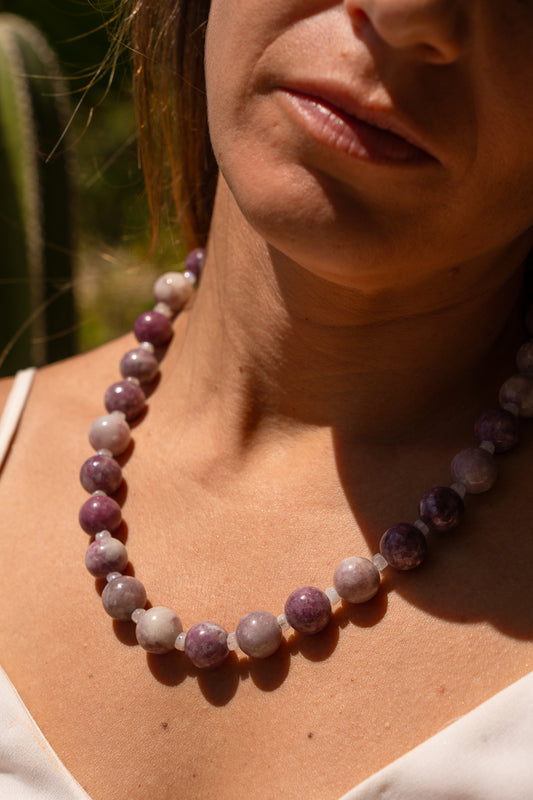 Lepidolite with Moonstone