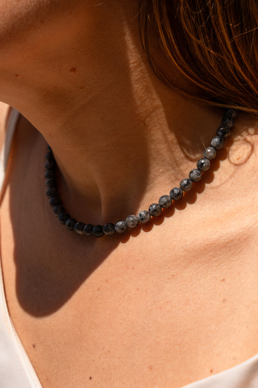 Medium Round Larvikite