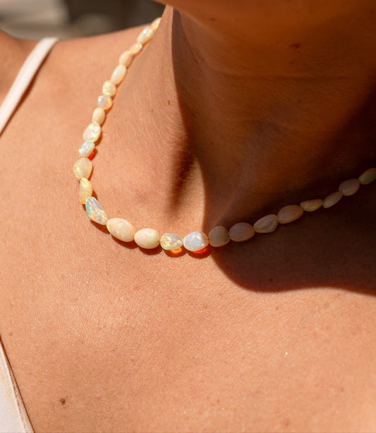 Horizontal drops, high quality Opal