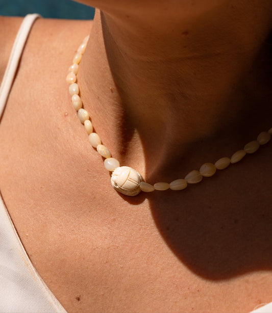 Egyptian Scarab and Opals