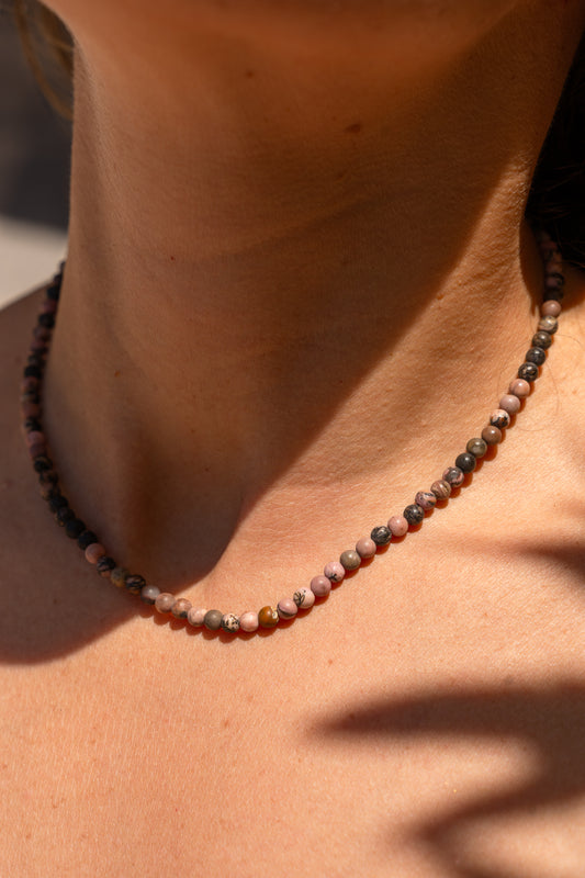 Rhodonite with Pink Knots