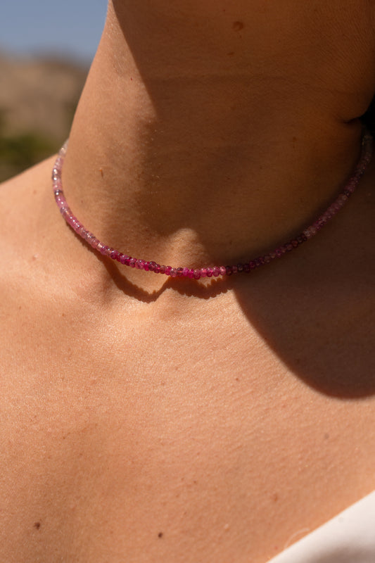 Pink to white Sapphire