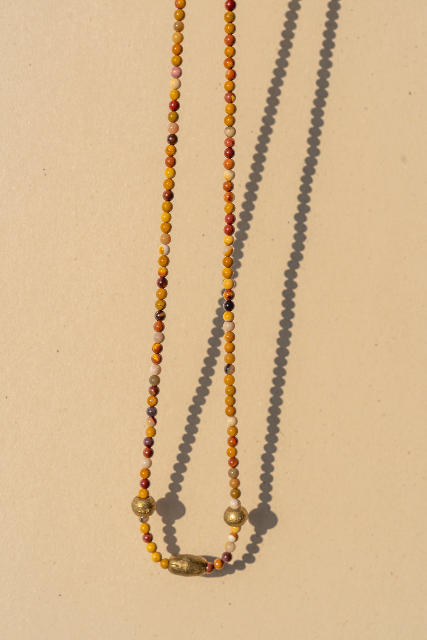 Mookaite and Nigerian Beads