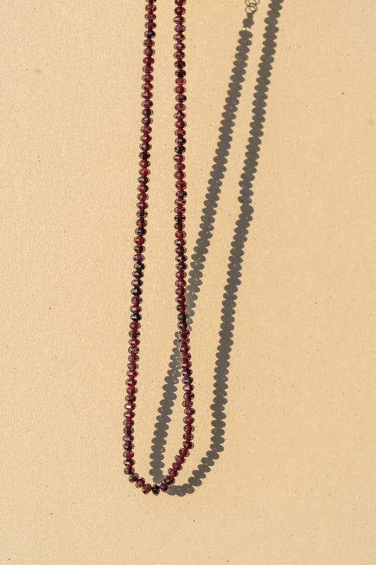Wine Faceted Garnet