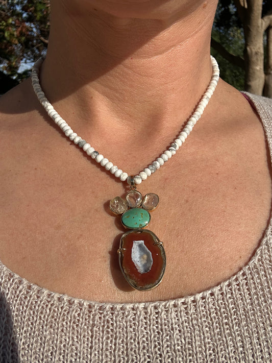 Geode and Turquoise