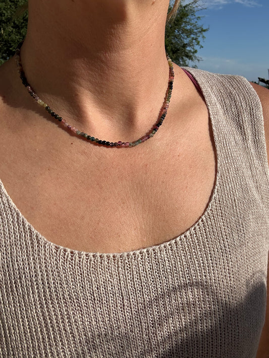 Round Colorful Tourmaline
