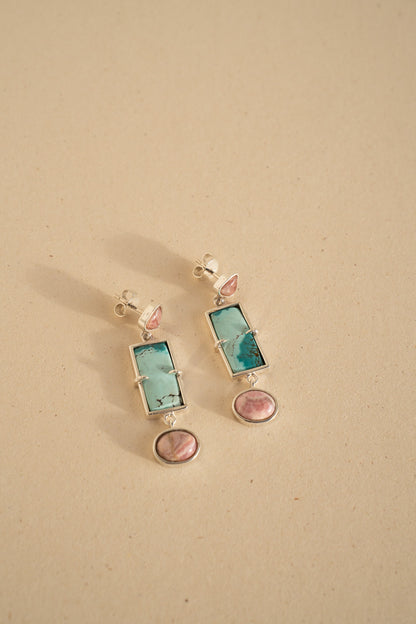 Rhodocrosite and Turquoise