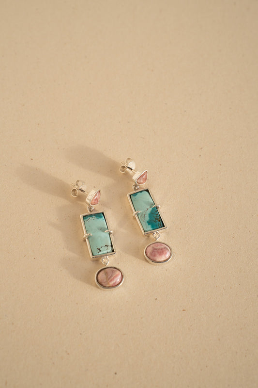 Rhodocrosite and Turquoise