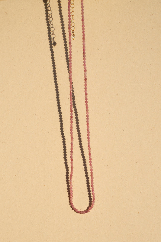 All pink Tourmaline rounds