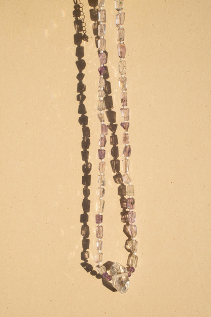 Uniform Amethyst with Big Herkimer