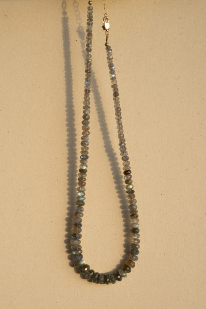 Faceted Labradorite Puka