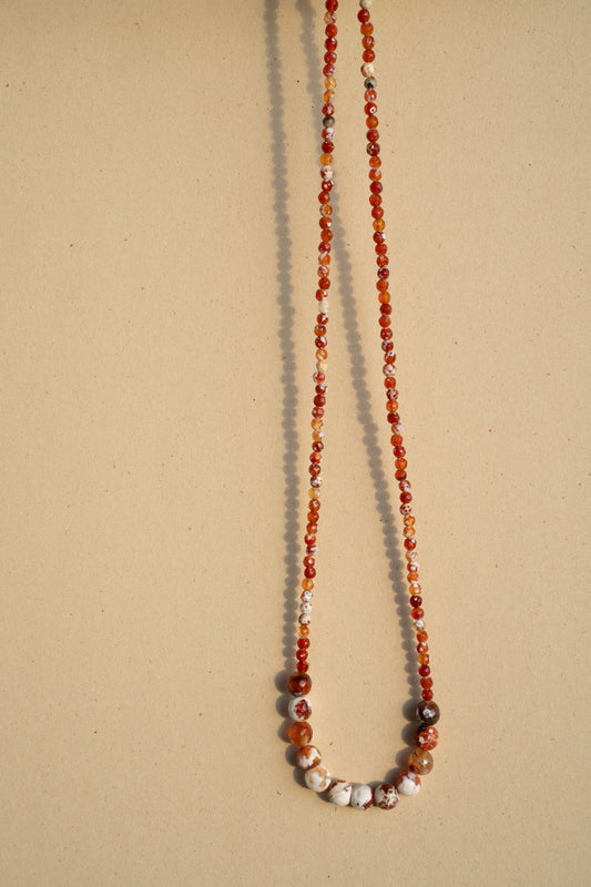 Small and Médium Orange Agate