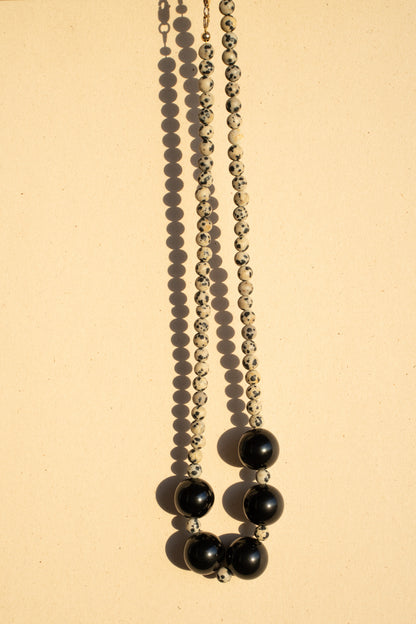 Dalmatian Jasper and Huge Obsidian Rouds