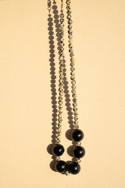 Dalmatian Jasper and Huge Obsidian Rouds