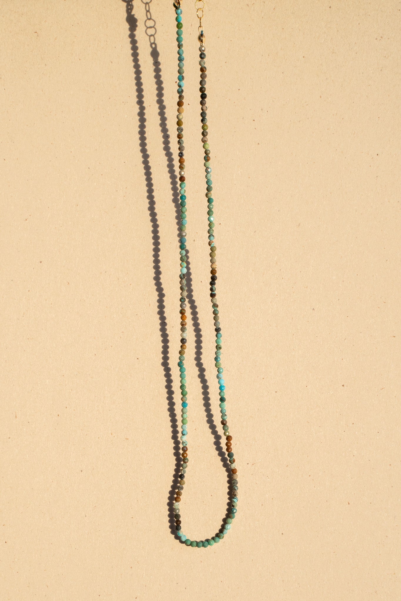 Mini Faceted Turquoise Rounds