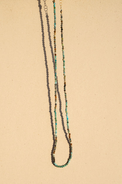 Mini Faceted Turquoise Rounds