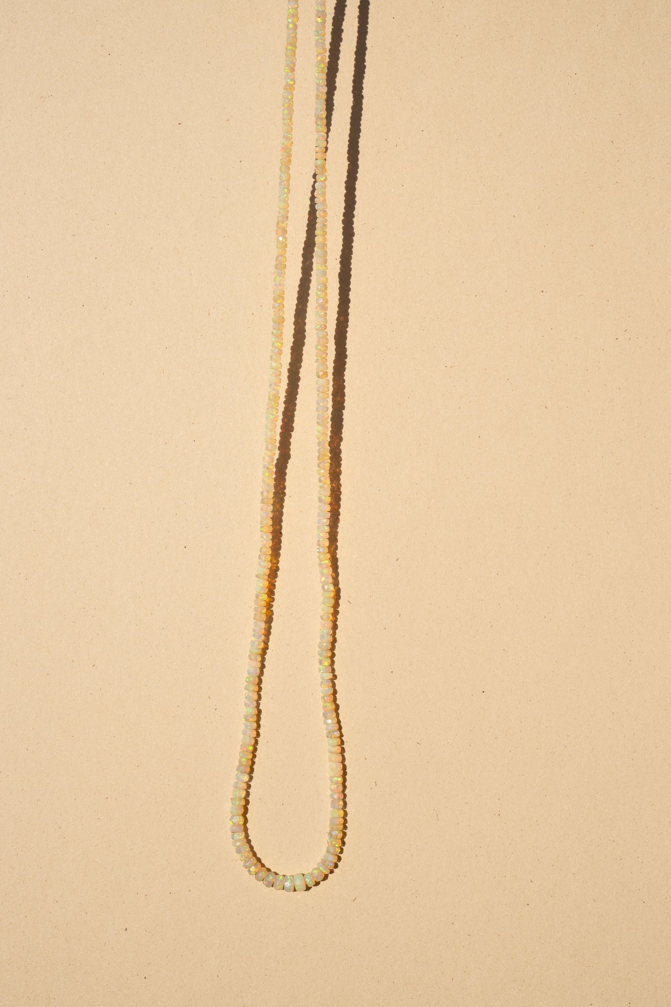 Very Long Faceted Shiny Opals