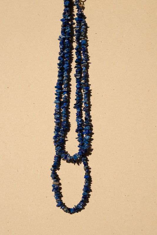 Very long freeform Lapislazuli