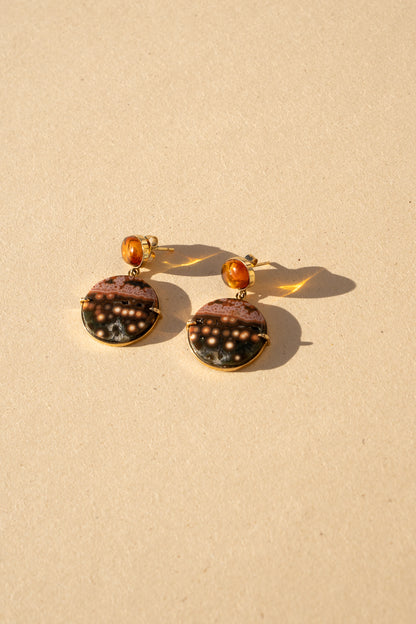 Ocean Jasper with Amber