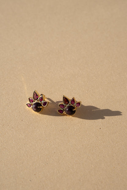 Round Star Ruby and Ruby Drops