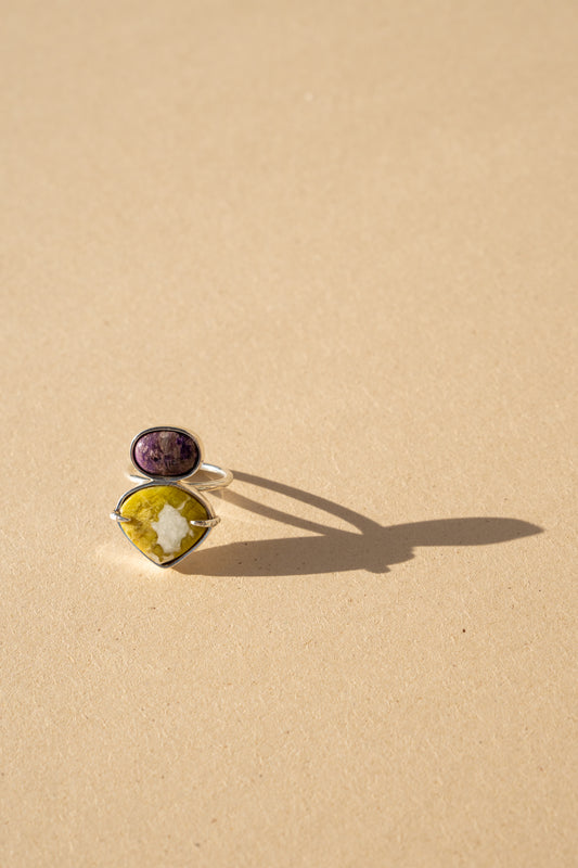 Charoite with Magnesite