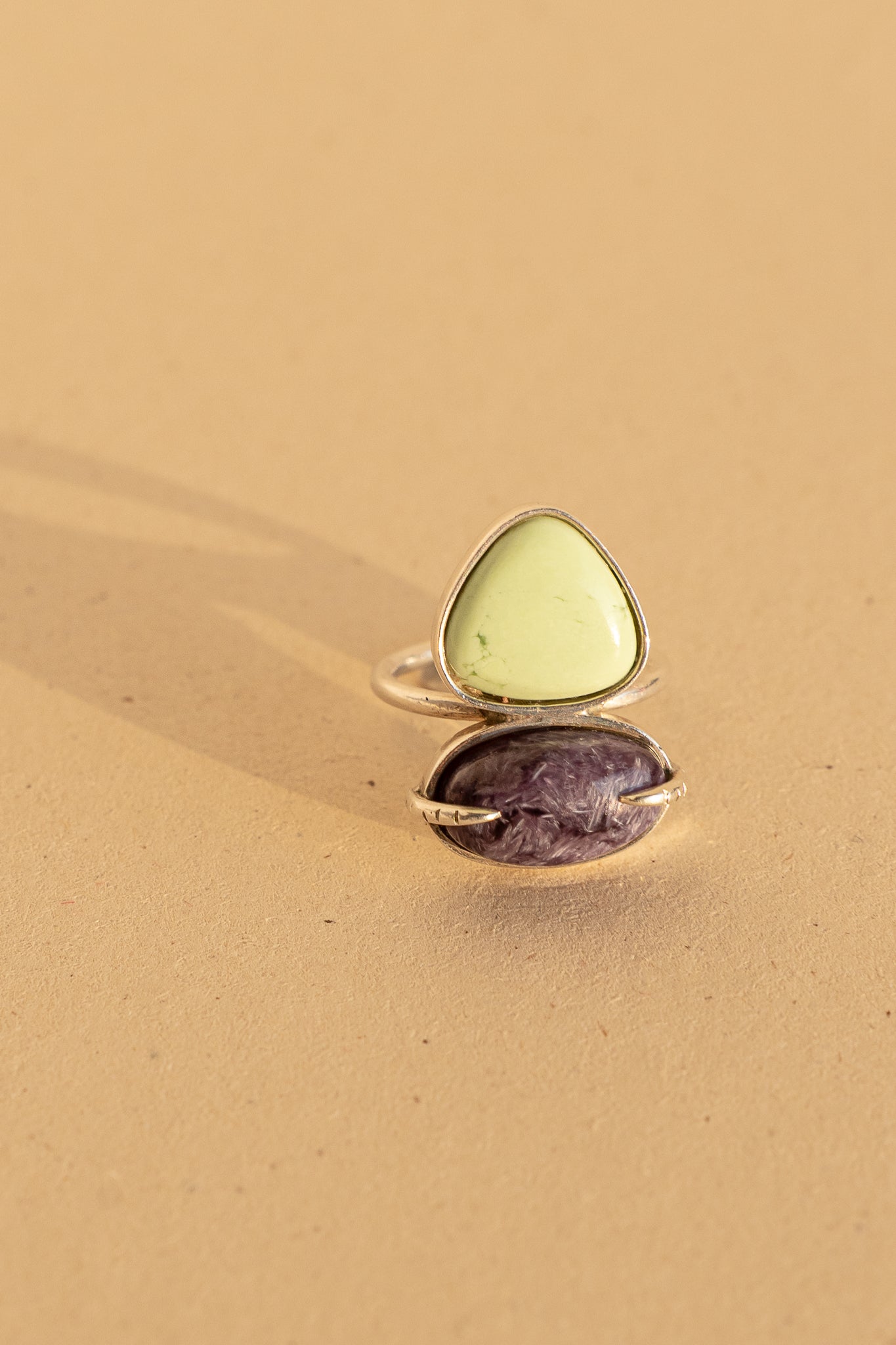 Charoite and Citron Magnesite