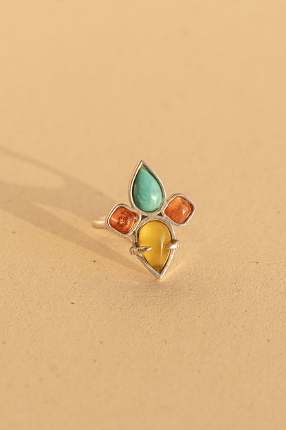 Turquoise, Sunstone and Agate