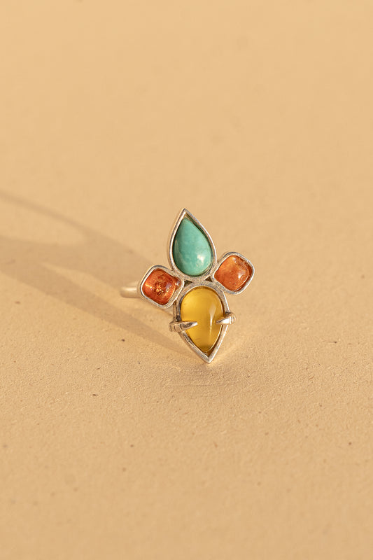 Turquoise, Sunstone and Agate