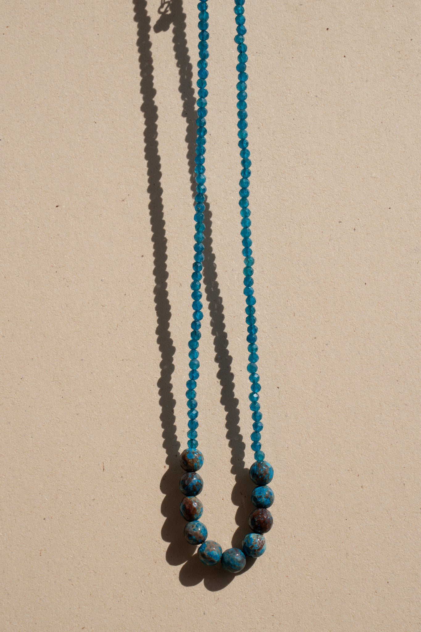Blue Apatite with Chrysocolla