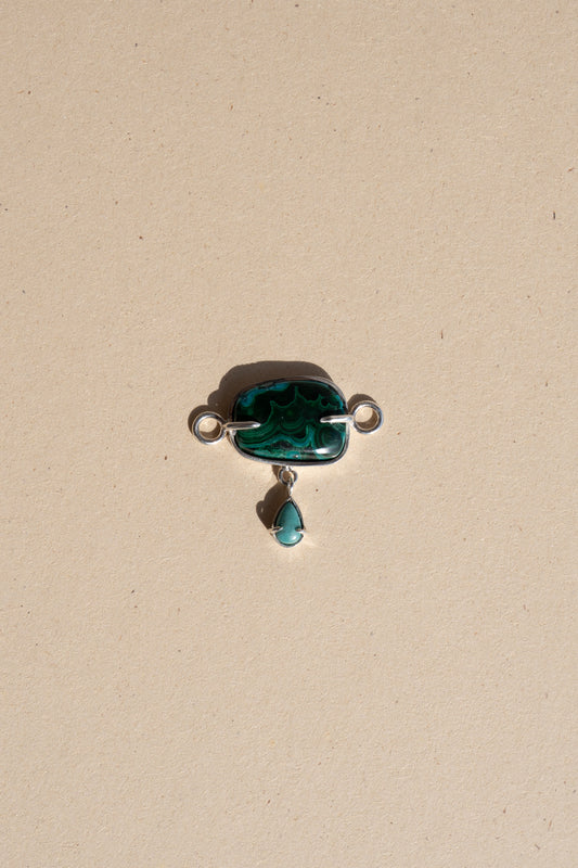 Malachite with Turquoise Chocker Pendant