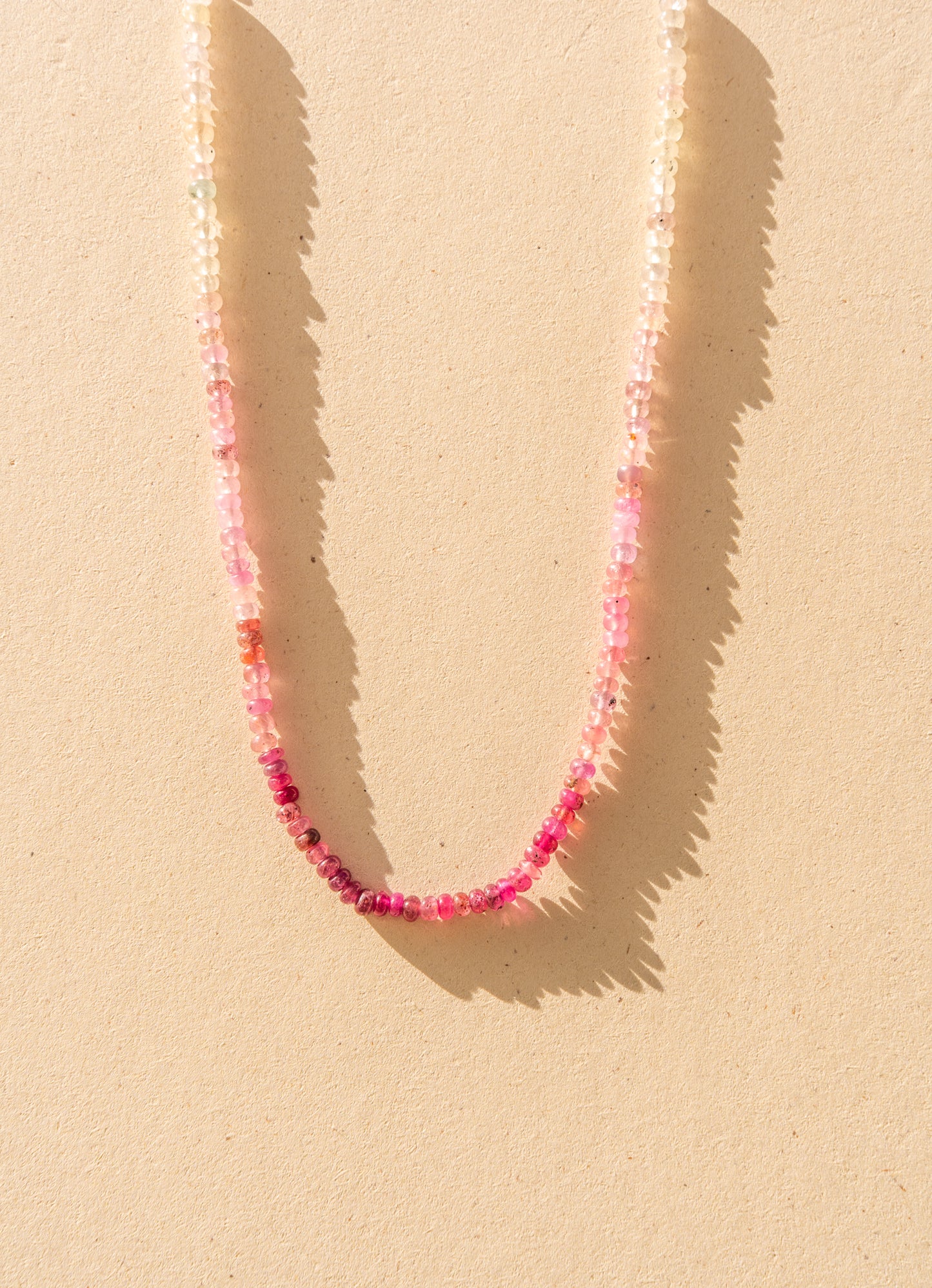 Pink to white Sapphire