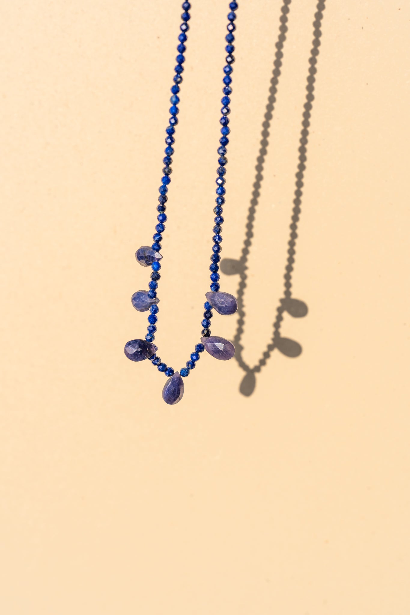 Lapis Lazuli and Sapphire drops