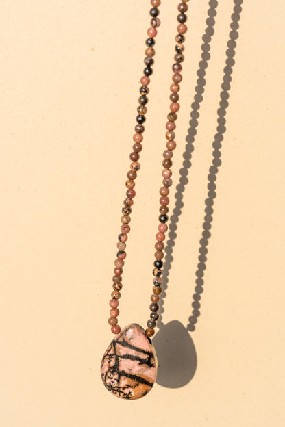 Rhodonite with pendant