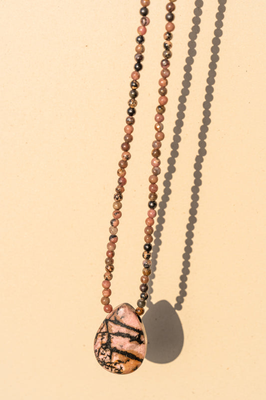 Rhodonite with pendant