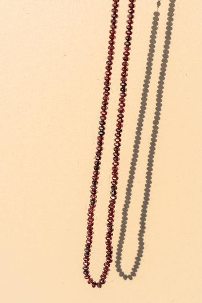 Dark Purple Faceted Garnet
