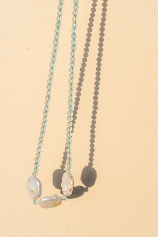 Aquamarine and Pearls