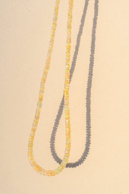 Very Long Faceted Shiny Opals